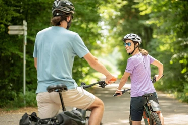 Radfahren durch den Bienwald