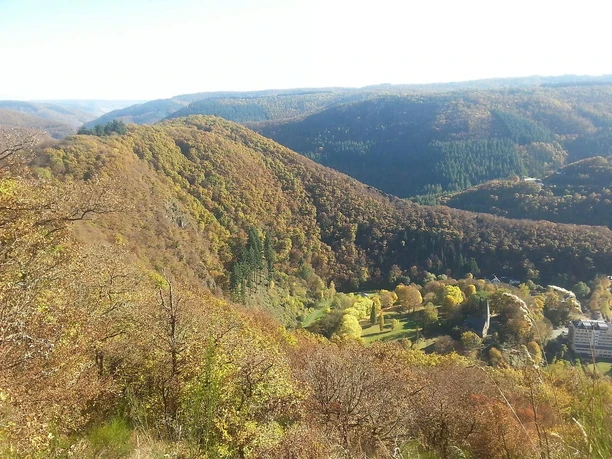 Blick von oben auf Bad Bertrich
