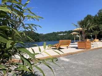 Stausee-Strand