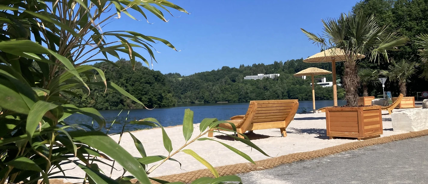 Stausee-Strand