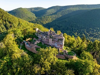 Burgruine Meistersel von oben