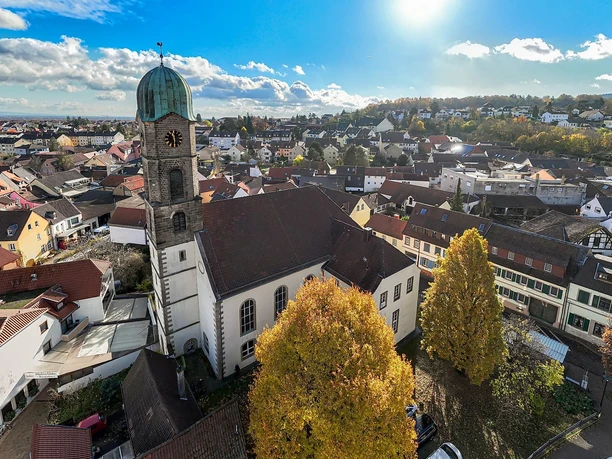 Burgkirche Komplettansicht von oben