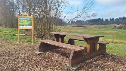 Picknickbank am schwarzen Boor