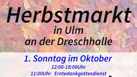 Herbstmarkt in Ulm an der Dreschhalle