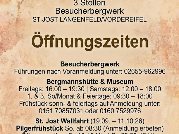 Plakat Öffnungszeiten 2. Halbjahr