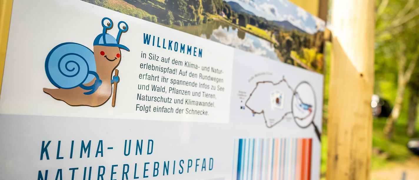 Tafel Startpunkt Silzer See