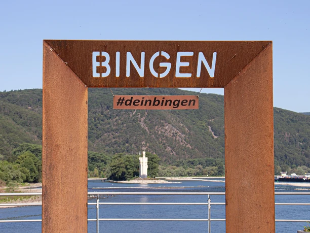 Fotorahmen am Binger Kulturufer