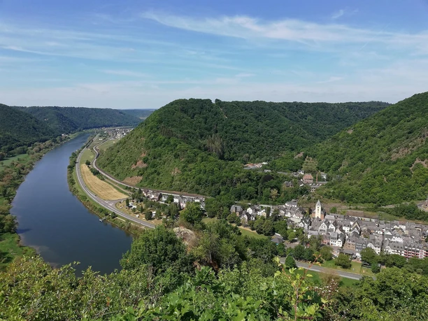 Blick vom Druidenstein auf Moselkern