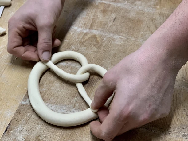 Herstellung Brezel