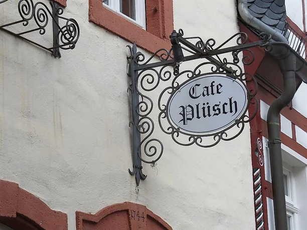 Türschild Café Plüsch