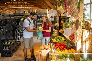 Einkaufen auf dem Markt