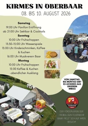 Plakat Kirmes in Oberbaar