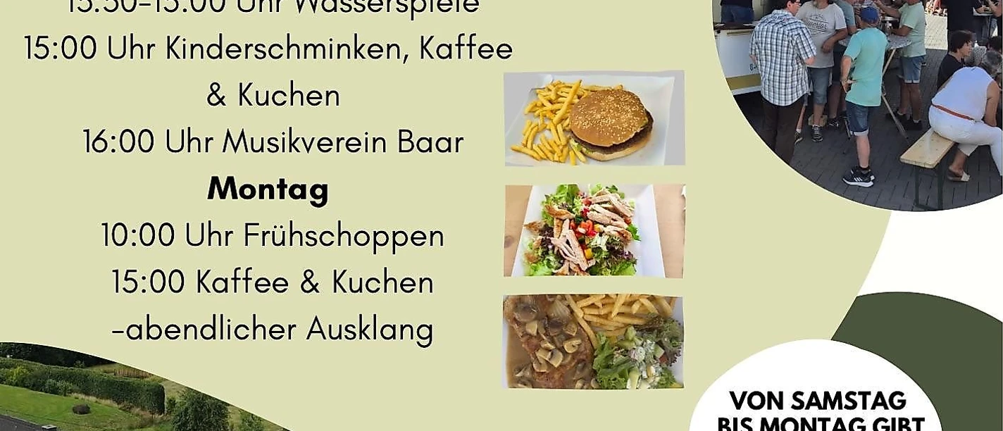Plakat Kirmes in Oberbaar
