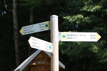 Beschilderung der Wanderwege Lutzerath