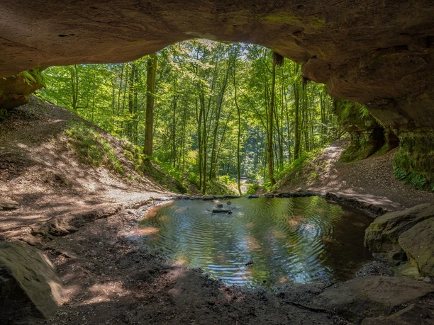 Blick aus der unteren Bärenhöhle