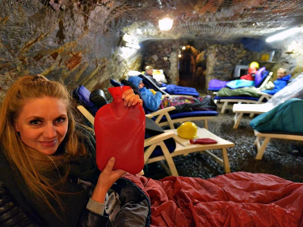 Glückliche Teilnehmerin