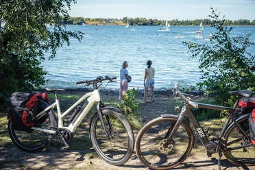 Radfahrer am Zülpicher See