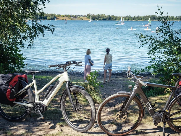 Radfahrer am Zülpicher See