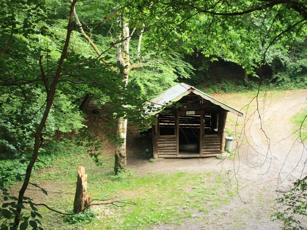 Schutzhütte an der Maischquelle