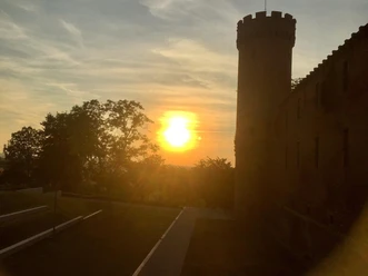 Sonnenuntergang an der Landesburg Zülpich