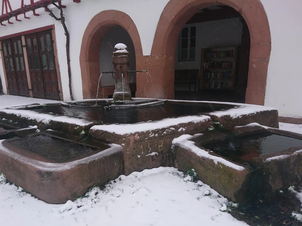 Brunnen im Schnee