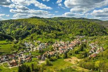 Blick auf Dernbach und Umgebung