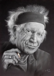 Klaus Busch, Porträt von Keith Richards