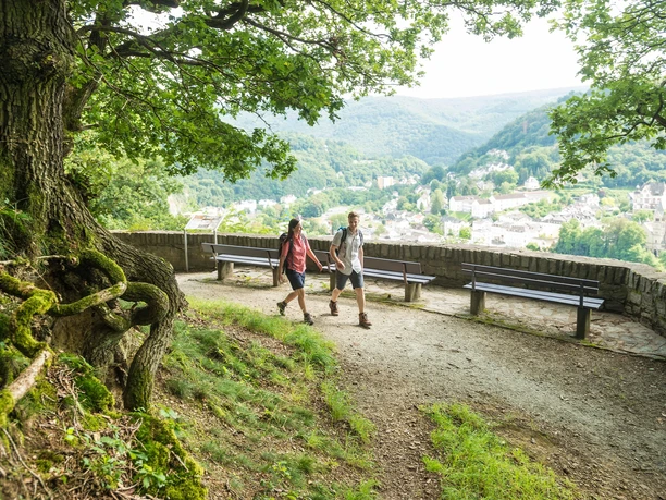 Wanderer bei Bad Ems