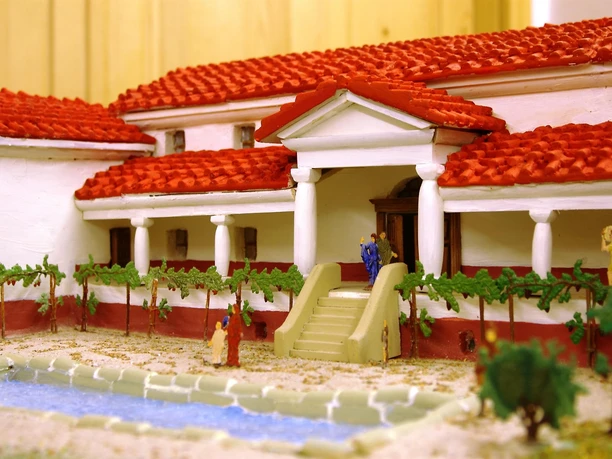 Modell der Römischen Villa Holsthum