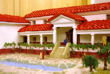 Modell der Römischen Villa Holsthum