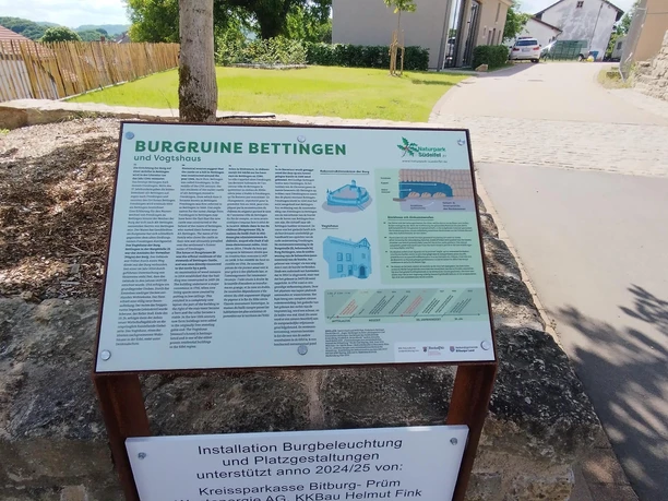 Infotafel Burg Bettingen