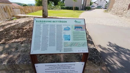 Infotafel Burg Bettingen