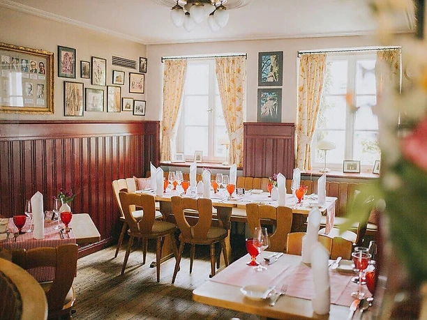 Stimmungsvolles Ambiente im Restaurantbereich