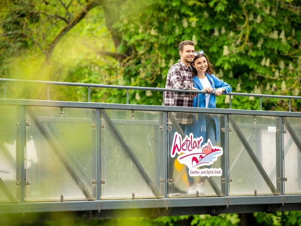 Ponton-Brücke in der Colchester-Anlage