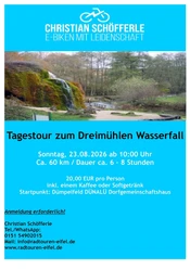 Plakat Geführte E-Bike Einsteigertour 23.08.2026