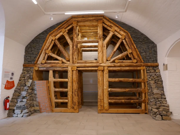 Darstellung Tunnelbau in der Vergangenheit im Straßenmuseum