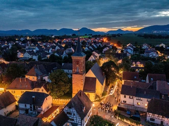 Nußdorf bei Nacht