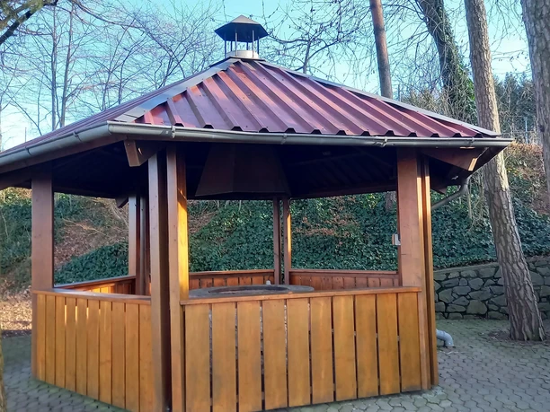 Überdacher Grill