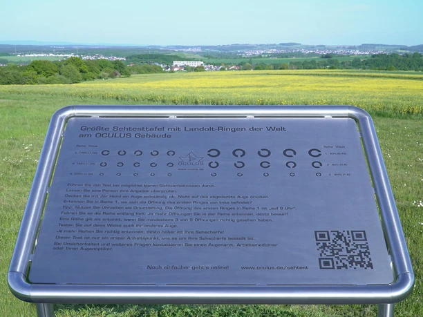Informationstafel Sehtest