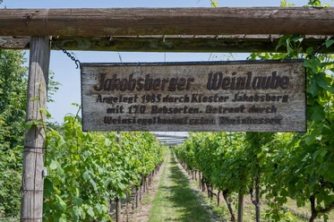 Weinlaube Schild