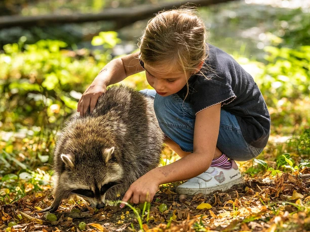 Kind im Tierpark