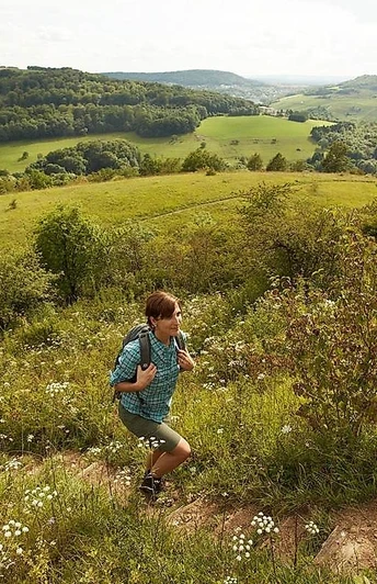 Anstieg Hammelsberg auf dem Panoramaweg Perl