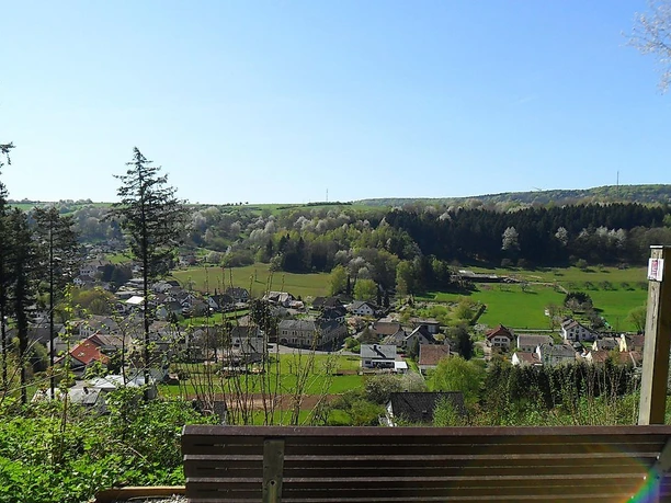 Sinnenbank mit Blick auf Rimmlingen