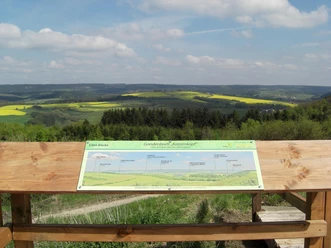 Eifelblick Katzenkopf Blick zur Schneifel und BE