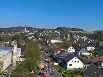 Hermeskeil von oben, Hunsrück