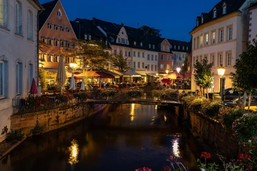 Saarburg bei Nacht