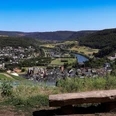 Blick vom Warsberg auf Saarburg