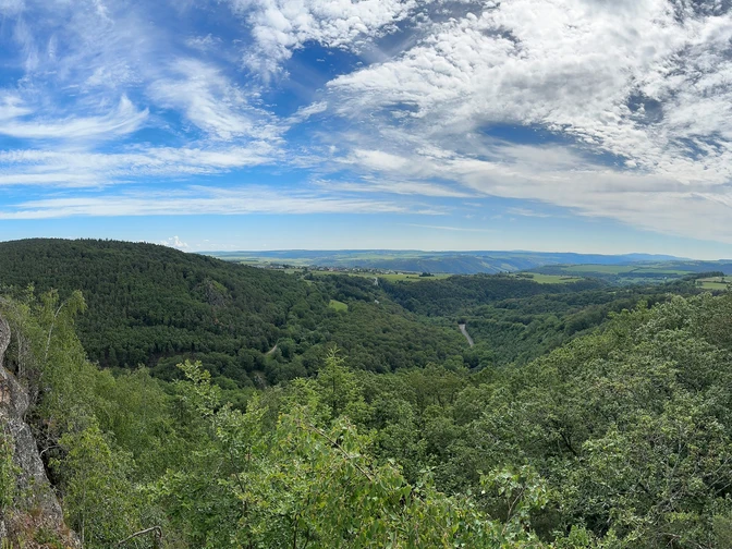 Ausblick vom Vogelsnack am Traumschleifchen Kuckucksnack