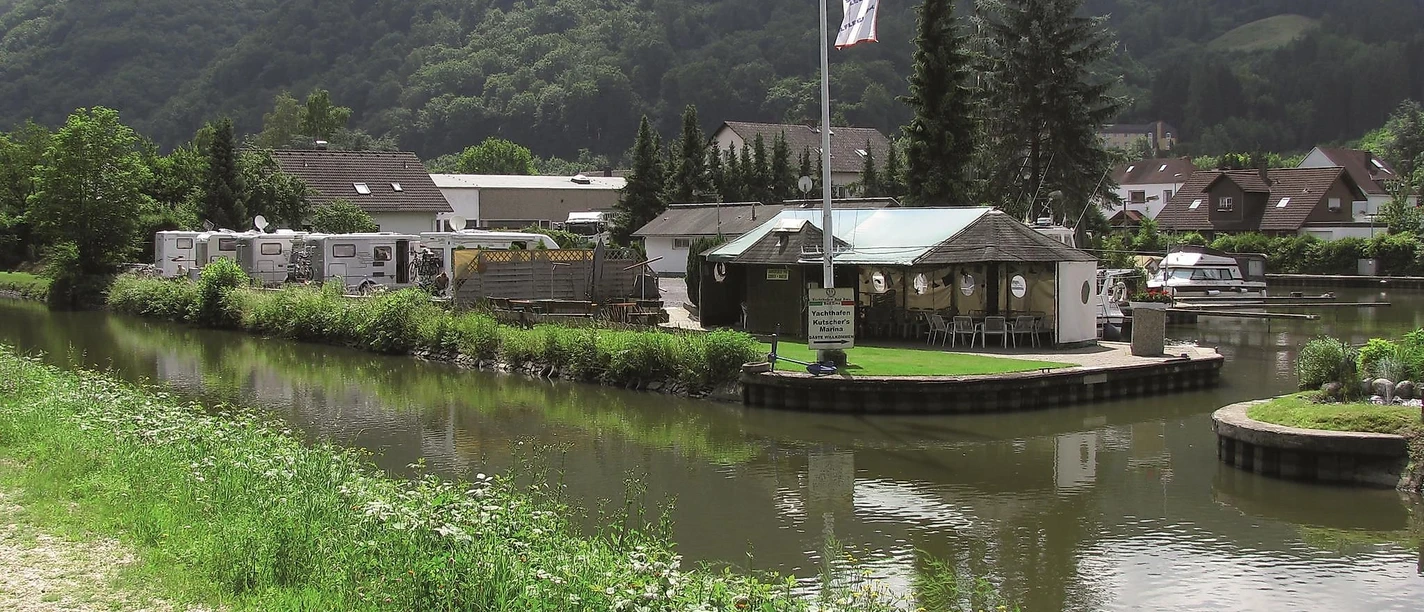 Wohnmobilstellplatz an der Lahn in Bad Ems