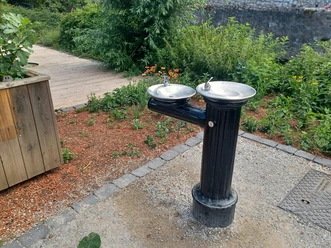 Trinkbrunnen in der Colchester-Anlage